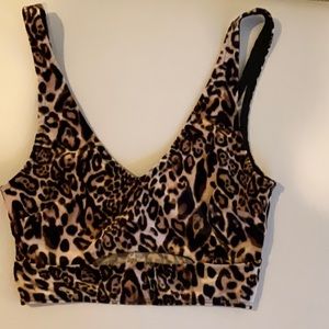 Urban outfitters Cheetah print crop top, size small